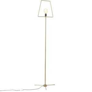 Nordic Design Zlatá kovová stojací lampa Jolita 177 cm