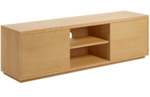 Dubový TV stolek Kave Home Abilen 150 x 36 cm