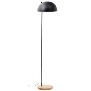 Černá kovová stojací lampa Kave Home Catlar 150 cm