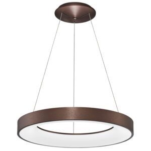 Hnědé závěsné LED světlo Nova Luce Rando Thin 60 cm