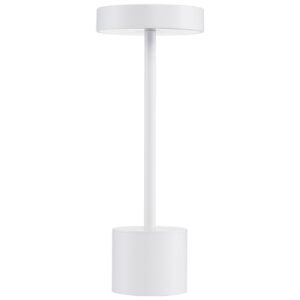 Bílá kovová zahradní stolní LED lampa Nova Luce Fumo